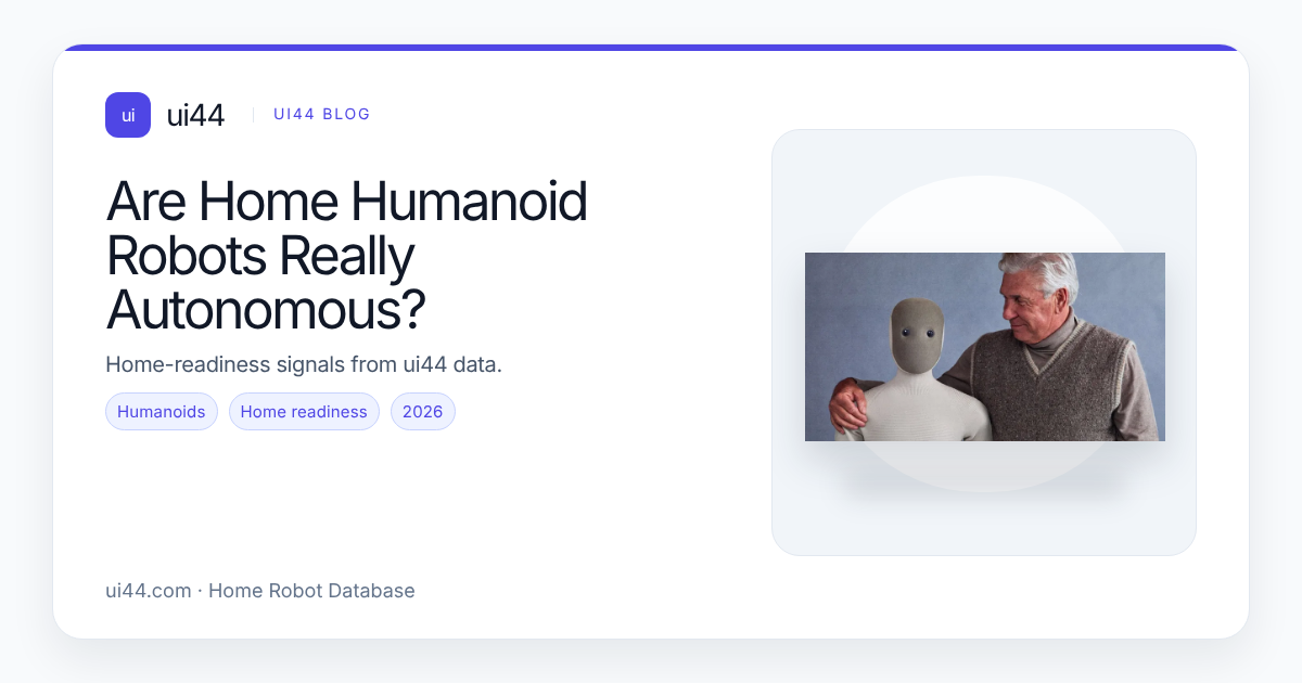 Are Home Humanoid Robots Really Autonomous?
