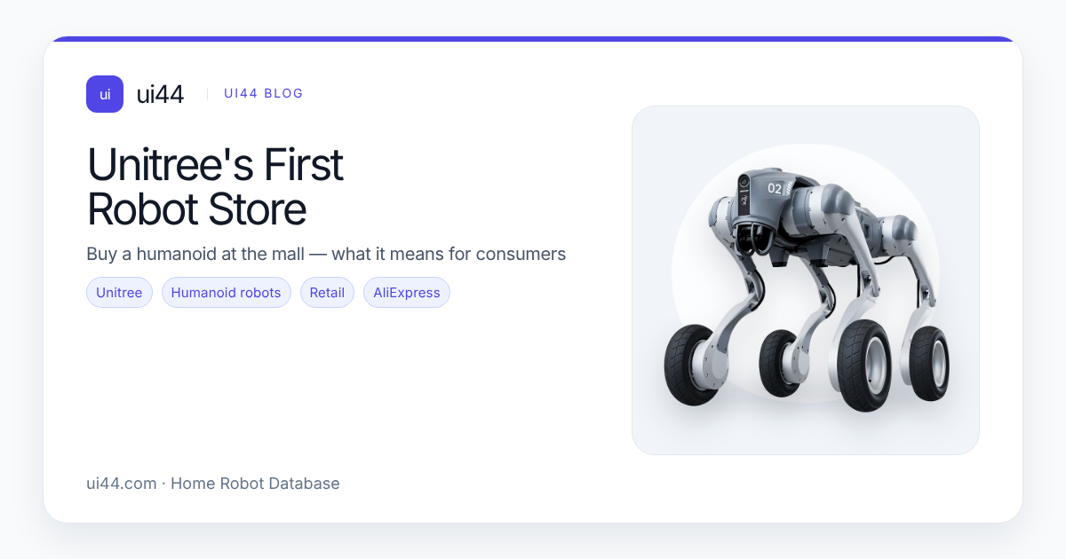 Unitree's First Robot Store: Buy a Humanoid at the Mall