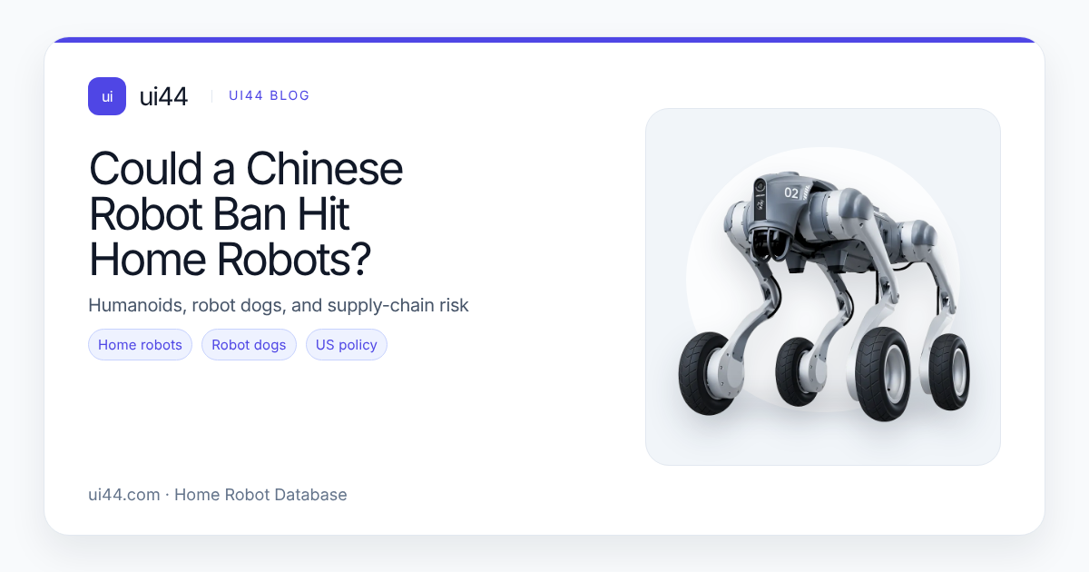 Could a Chinese Robot Ban Hit Home Robots?