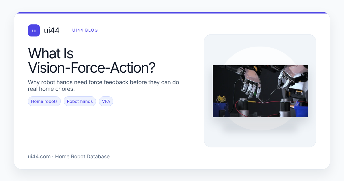 What Is Vision-Force-Action for Robot Hands?