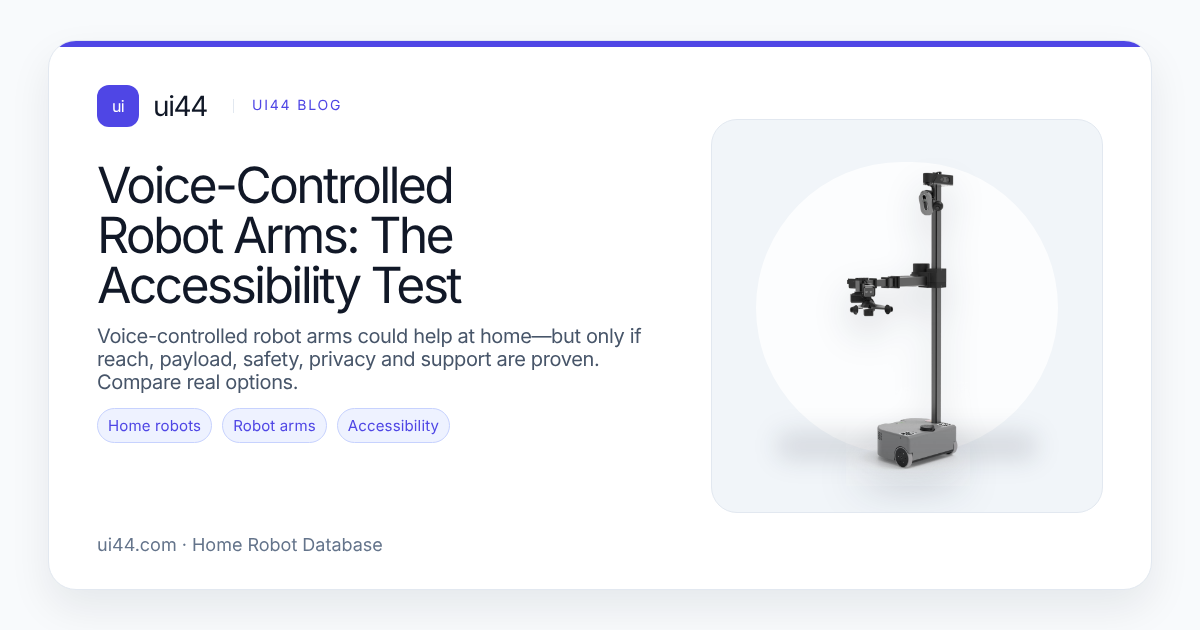 Voice-Controlled Robot Arms: The Accessibility Test