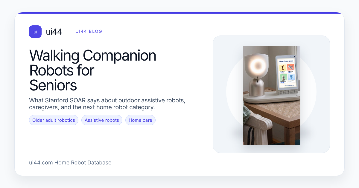 Walking companion robots for seniors buyer guide