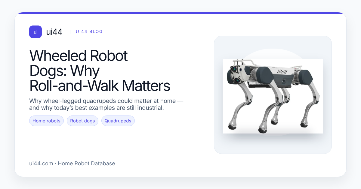 Wheeled Robot Dogs: Why Roll-and-Walk Matters