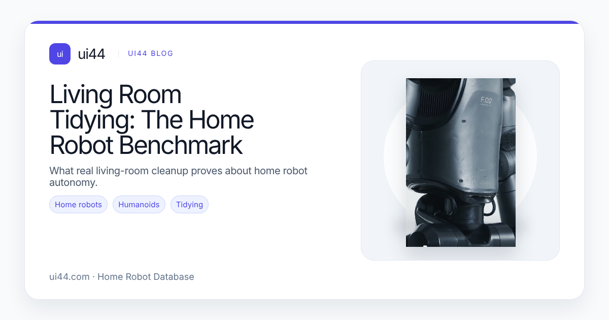 Living Room Tidying: The Home Robot Benchmark