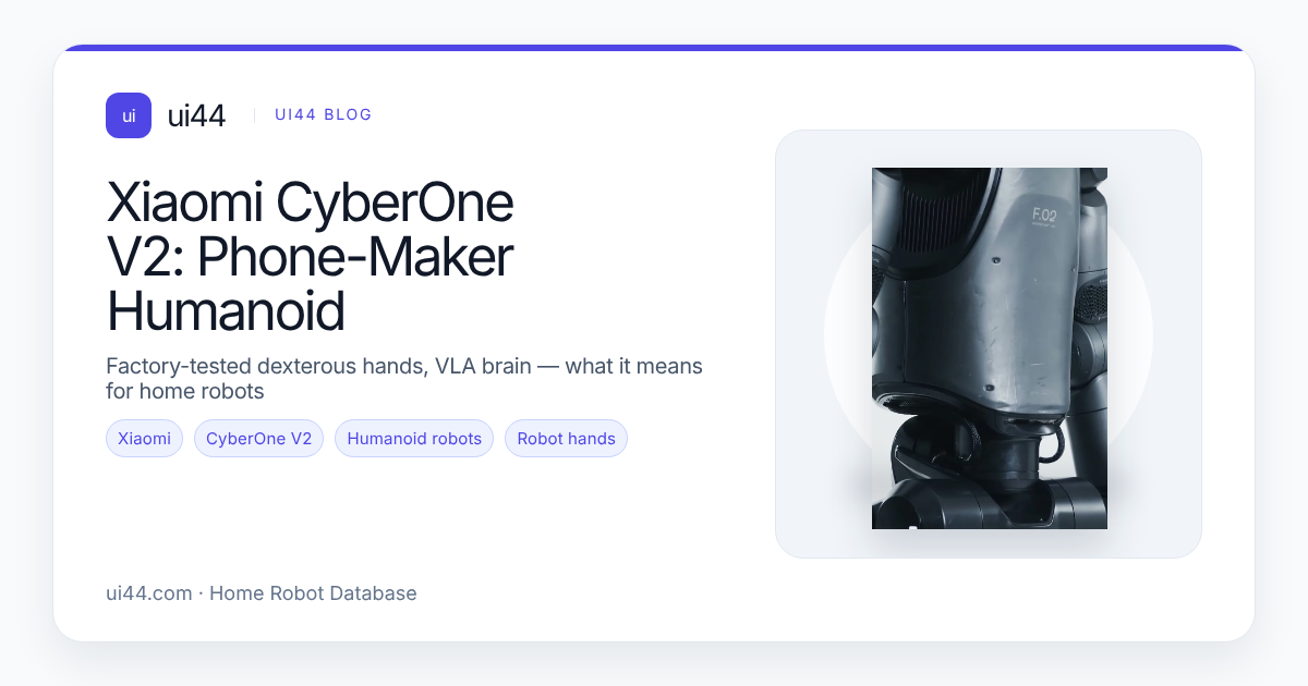Xiaomi's CyberOne V2: The Phone-Maker Humanoid Getting Real Factory Work Done